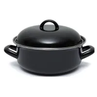 Braadpan 22 cm zwart